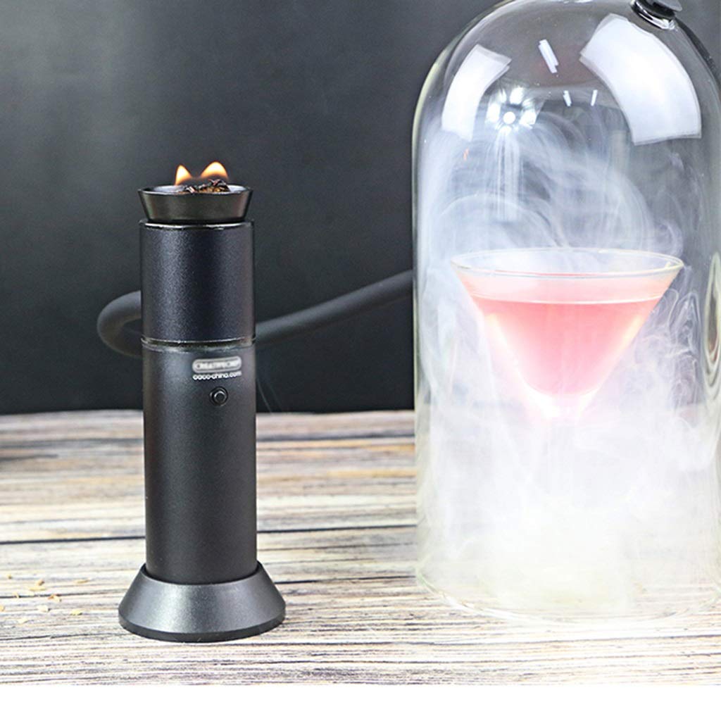 Portable Smoking Gun with Hose & Dome - Handheld Wood Smoke Infuser for Meat, Salmon, Cocktails, Cheese - Perfect for BBQ, Grilling & Home Kitchen Use