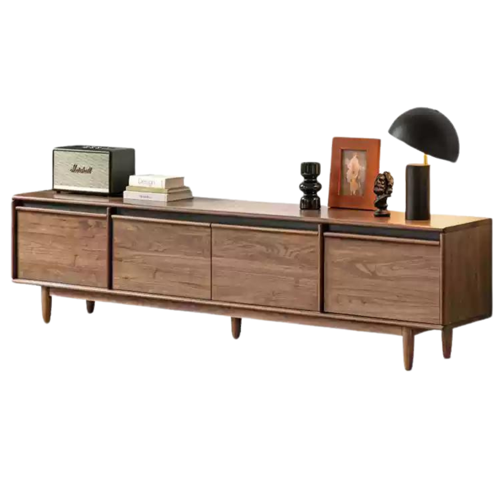 78.7x15.7x20.4 inch / 200x40x52cm / Rich Dark Walnut color / Black Walnut TV cabinet