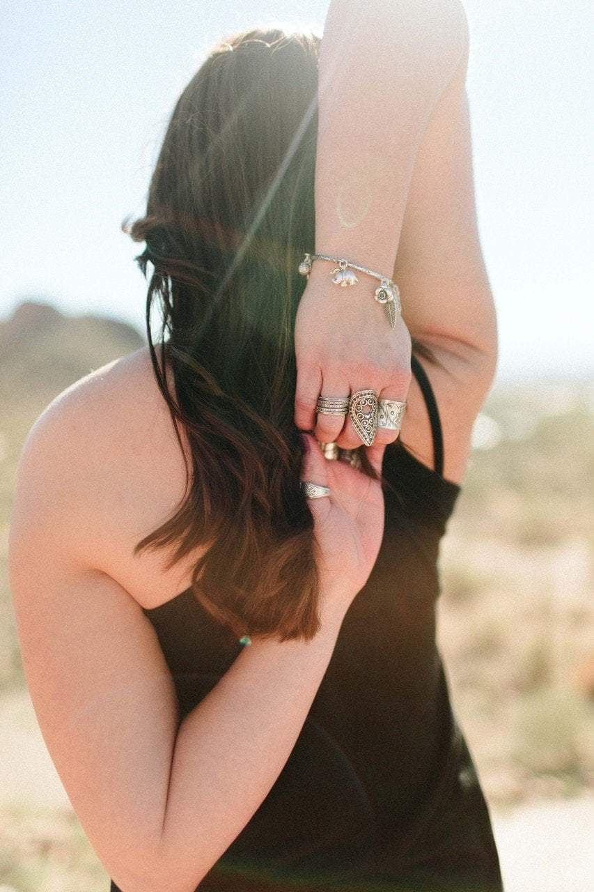 Adjustable Rain Drop Ring for Women - Elegant Dainty Silver Stackable Band - Perfect for Everyday Wear, Gifts & Special Occasions