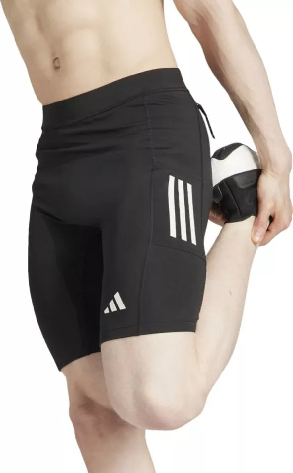 Men's Running Short Tights - Black Compression Workout Pants for Jogging, Gym & Training | Moisture-Wicking & Breathable Activewear