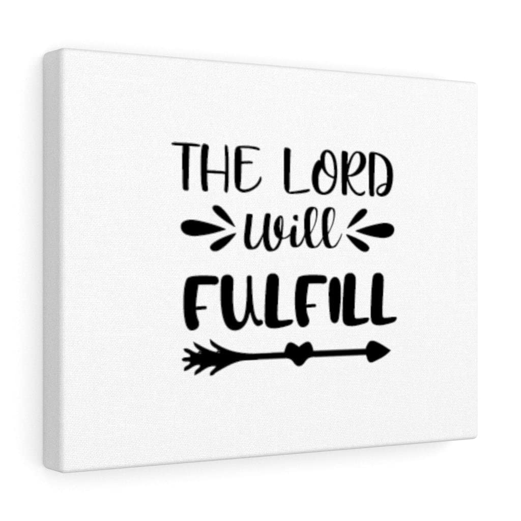 Christian Wall Art - 'The Lord Will Fulfill' Bible Verse Print - Ready to Hang Scripture Decor for Home, Church & Office - Inspirational Gift for Weddings, Baptisms & Housewarmings