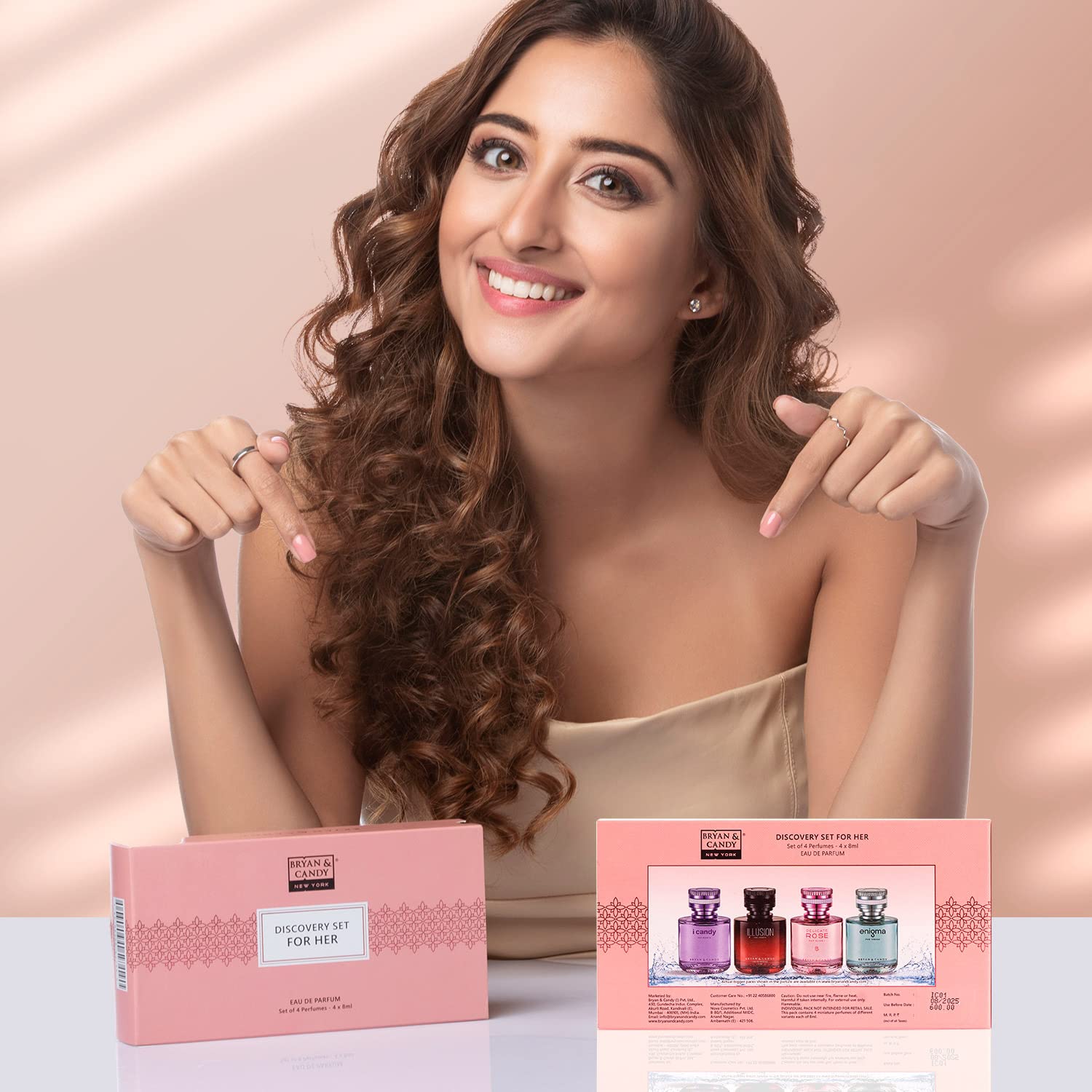 Bryan & Candy Women's Discovery Set - 4 x 8ml Eau de Parfum | Long-Lasting Floral & Fruity Perfume Gift Set | Perfect for Daily Wear, Office & Date Nights