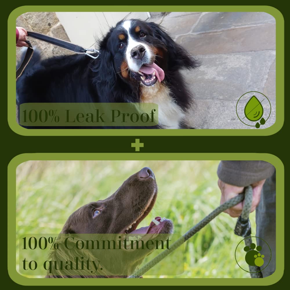 SCOT-PETSHOP Premium Large Thick Green Dog Waste Bags - 1000 Count Biodegradable Poop Bags for Dogs, Extra Strong & Leak Proof - Perfect for Park Walks, Backyard Cleanup & Travel Use