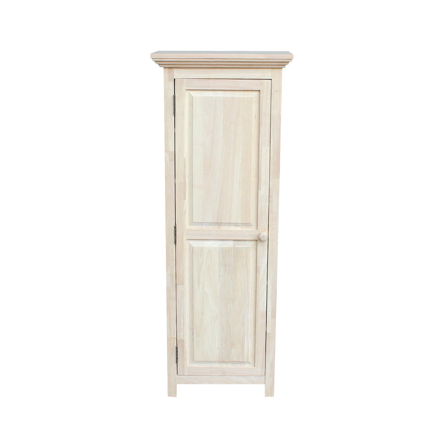 IC International Concepts 48-Inch Solid Real Wood Unfinished Storage Cabinet - DIY Paint/Stain Ready Parawood Cabinet for Living Room, Bedroom, or Office Organization