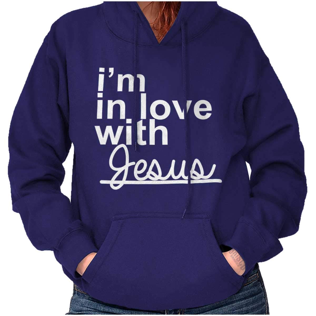Christian Hoodie for Women - 'I'm in Love With Jesus' Classic Teaze Sweatshirt | Church, Bible Study & Everyday Wear