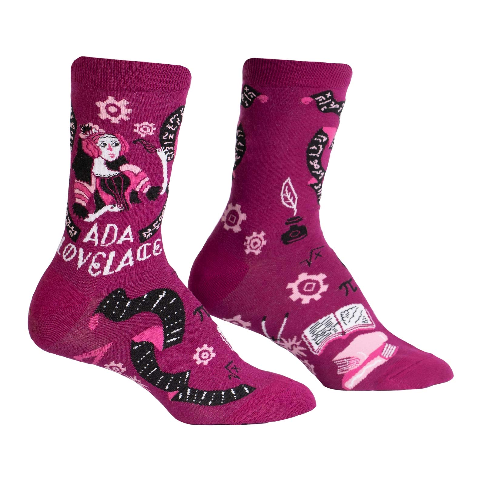 Women in Science Crew Socks - Fun & Comfortable Novelty Socks for Women - Perfect for STEM Events, Gifts & Everyday Wear