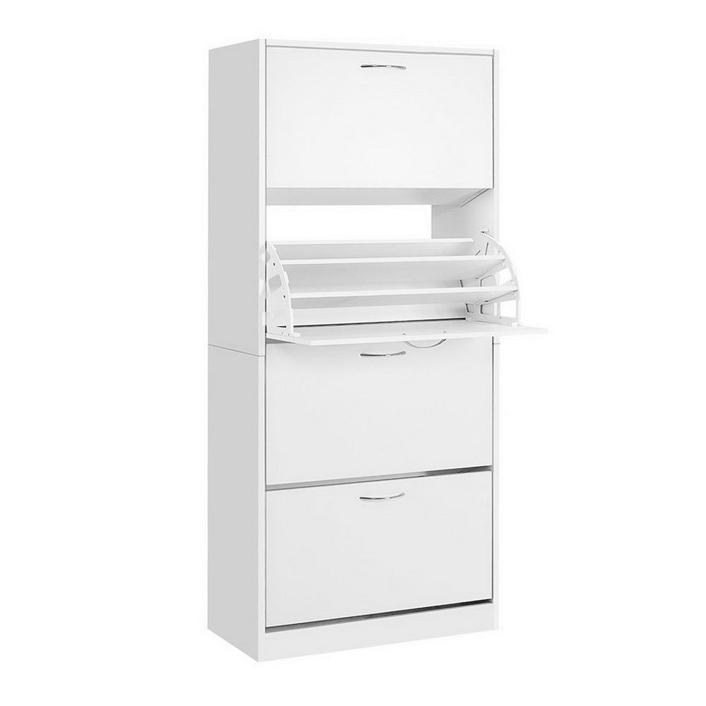 60 Pair Shoe Storage Cabinet - Space Saving Shoe Rack Organizer with Drawers for Closet, Entryway & Bedroom Organization