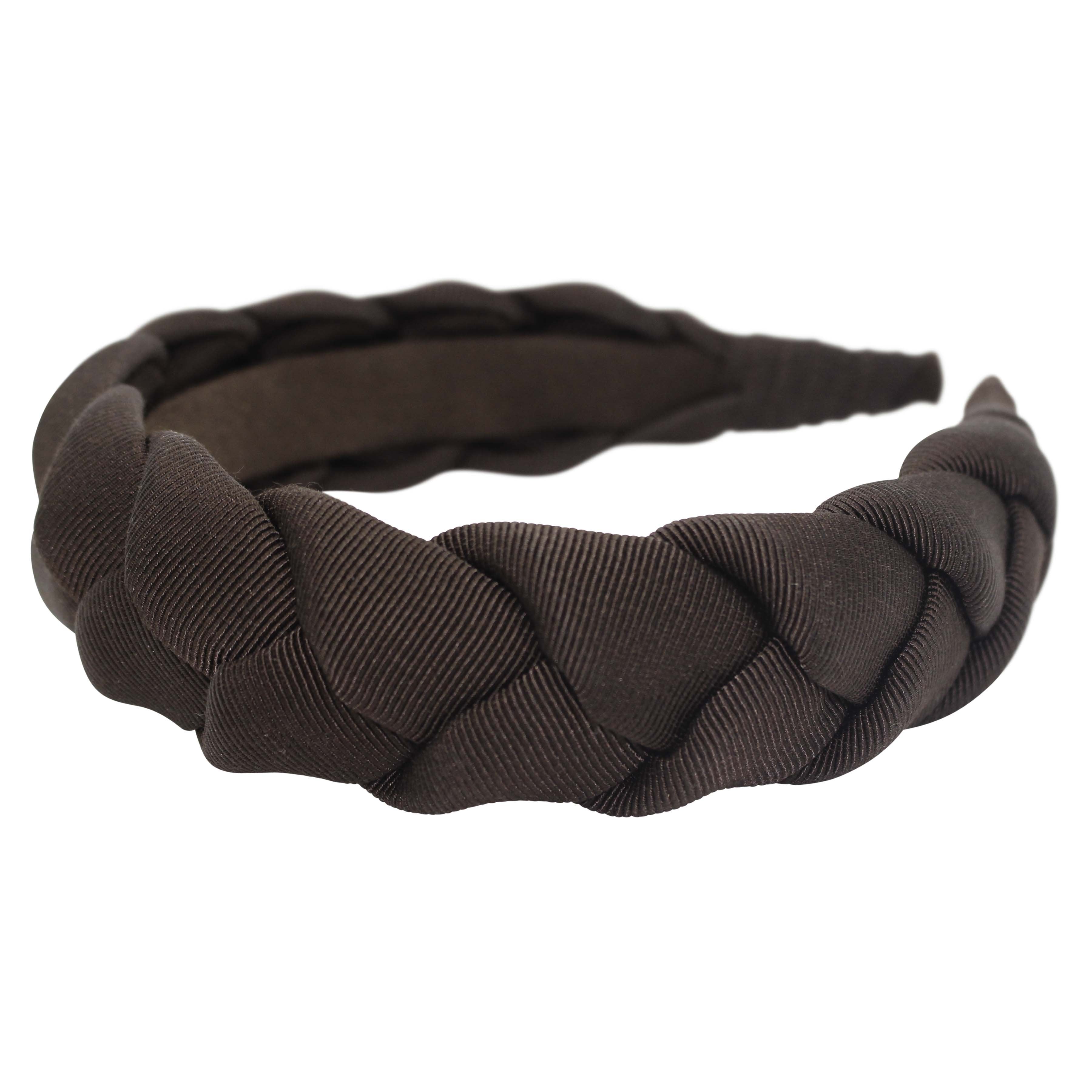 Anna Fashion Grosgrain Fabric Braided Headbands - 1 Inch Wide Hair Accessories for Women & Girls - Perfect for School, Work, Parties and Everyday Wear