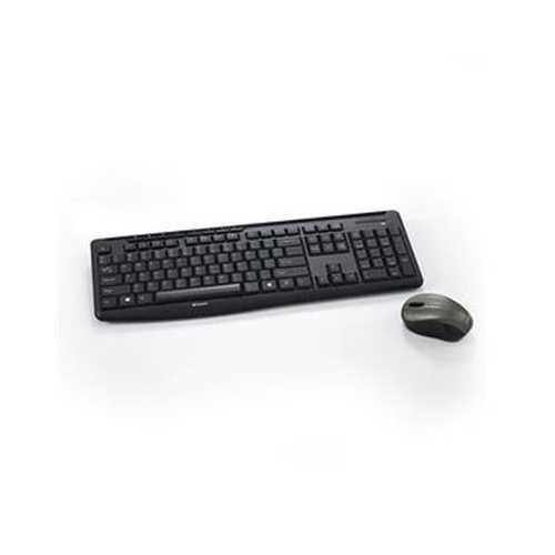 Wireless Keyboard and Mouse Combo - Black Ergonomic Design for PC, Laptop, Mac - Perfect for Home Office, Gaming, and Remote Work
