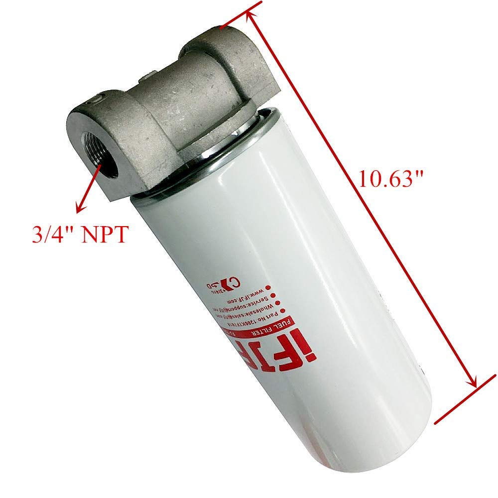 iFJF 1200KTF7018 Fuel Filter Spin-on Particulate Replacement for Transfer Pump FR112 FR1210G FR610G 18 GPM 3/4