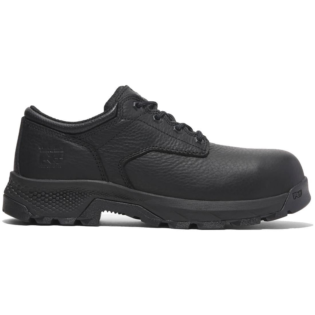 Titan Ev Composite Toe Oxford Work Shoes for Men - Black Safety Shoes for Construction, Warehouse & Industrial Work - Lightweight & Comfortable