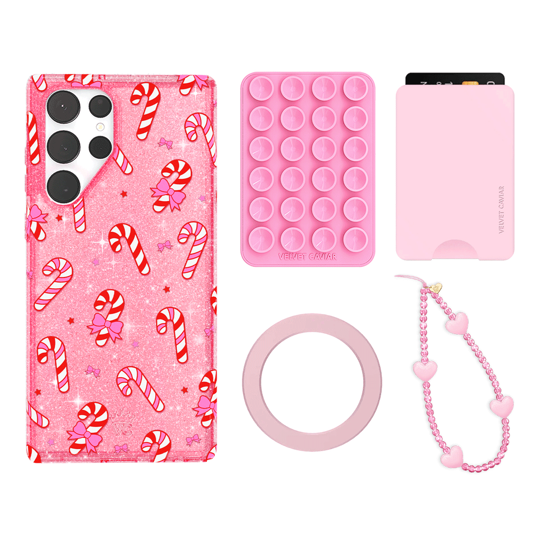 Pink Peppermint Princess Galaxy Wallet Set - Cute & Stylish Wallet for Women - Perfect for Everyday Use, Travel & Gift Giving