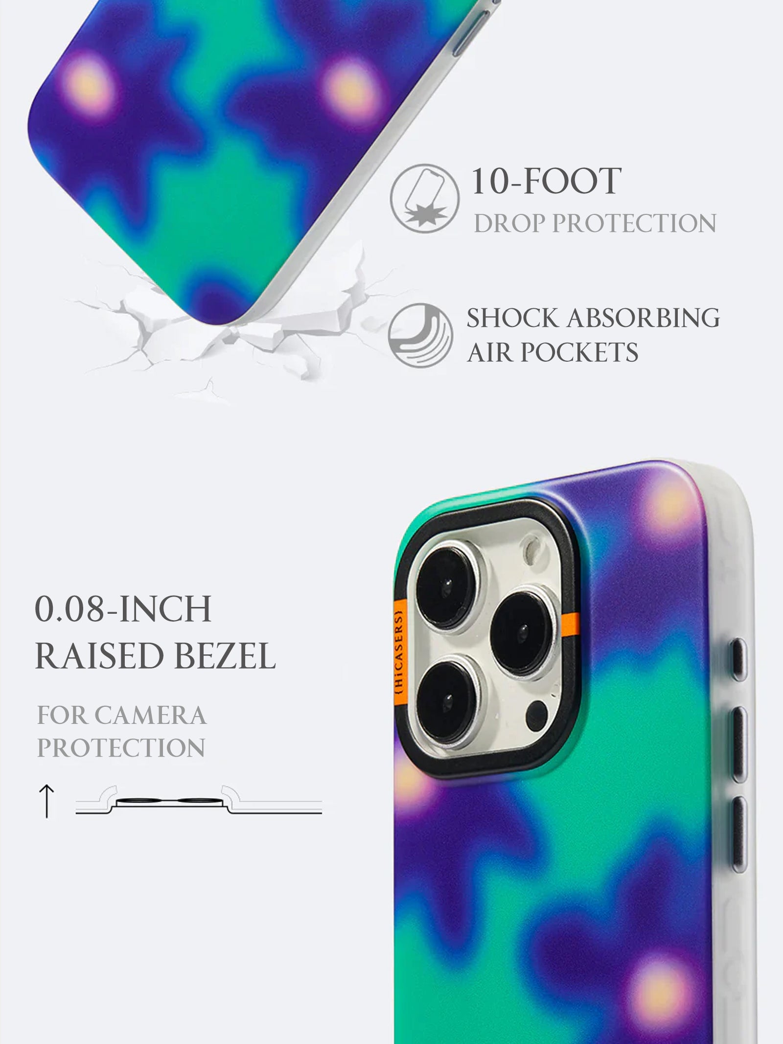 Foggy Florals Phone Case - Deep Cobalt Blue Protective Cover for iPhone & Samsung | Perfect for Everyday Use, Travel & Gift Giving