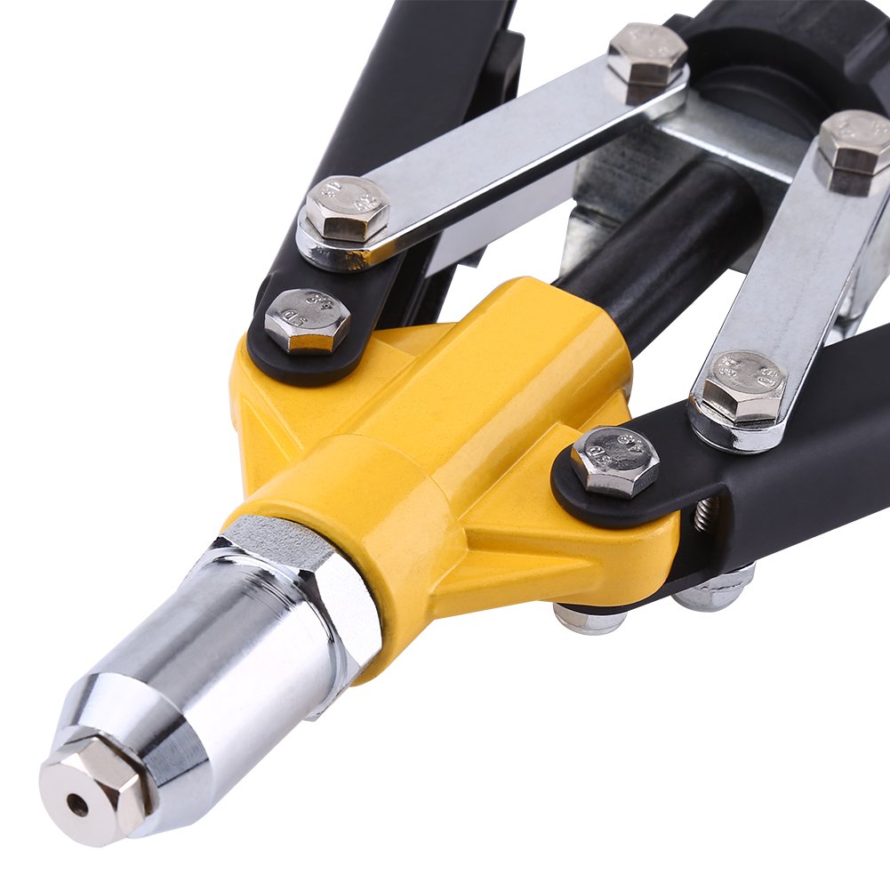 Heavy Duty Professional Rivet Gun Kit - Blind Riveter Tool with 2.5mm-6mm Mandrels for Metal, Wood & DIY Projects | Industrial Strength Hand Riveter for Construction, Automotive & Home Repairs