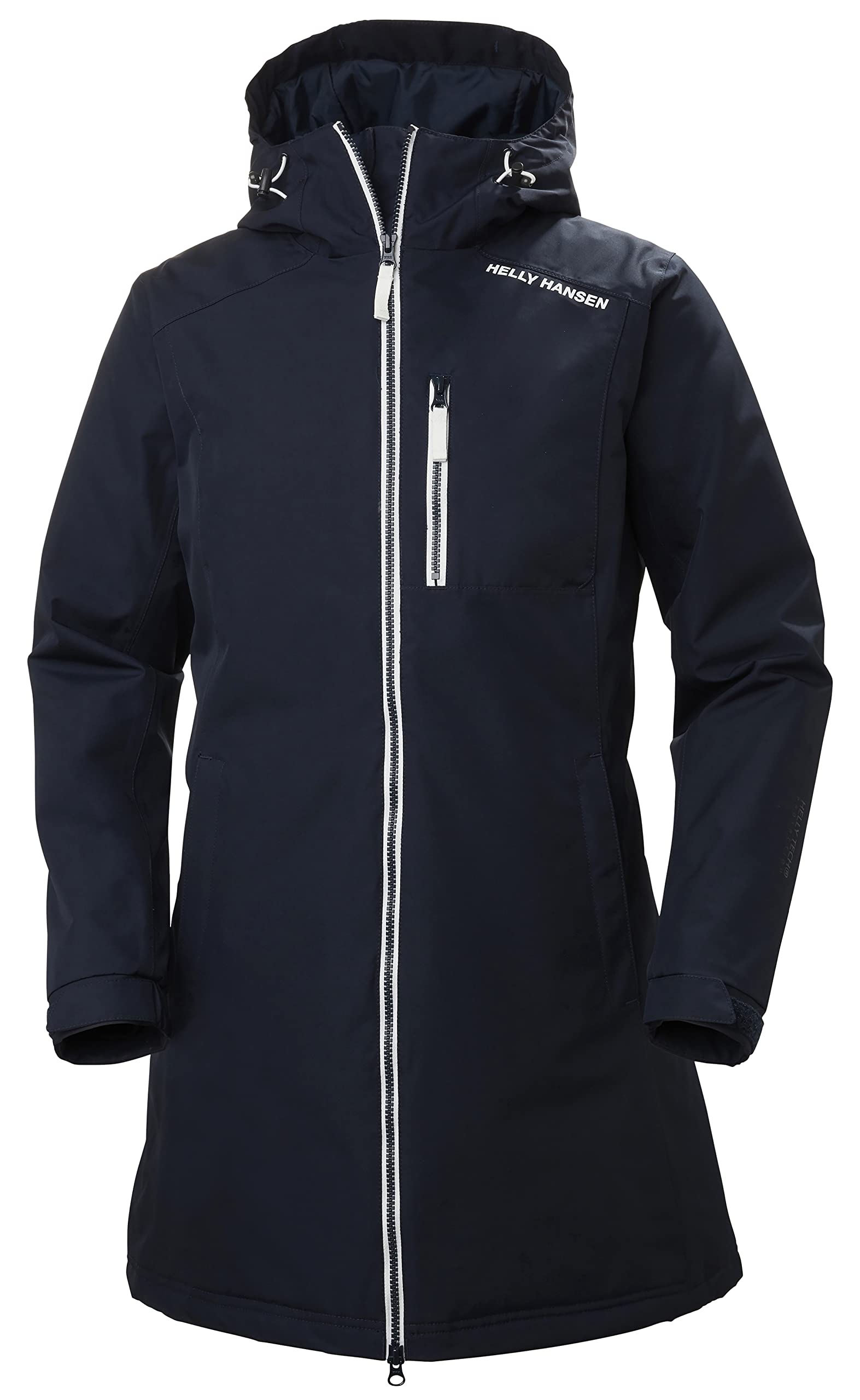 Helly Hansen 62395 Women's Long Belfast Winter Jacket - Waterproof Insulated Coat for Cold Weather, Hiking & Outdoor Activities