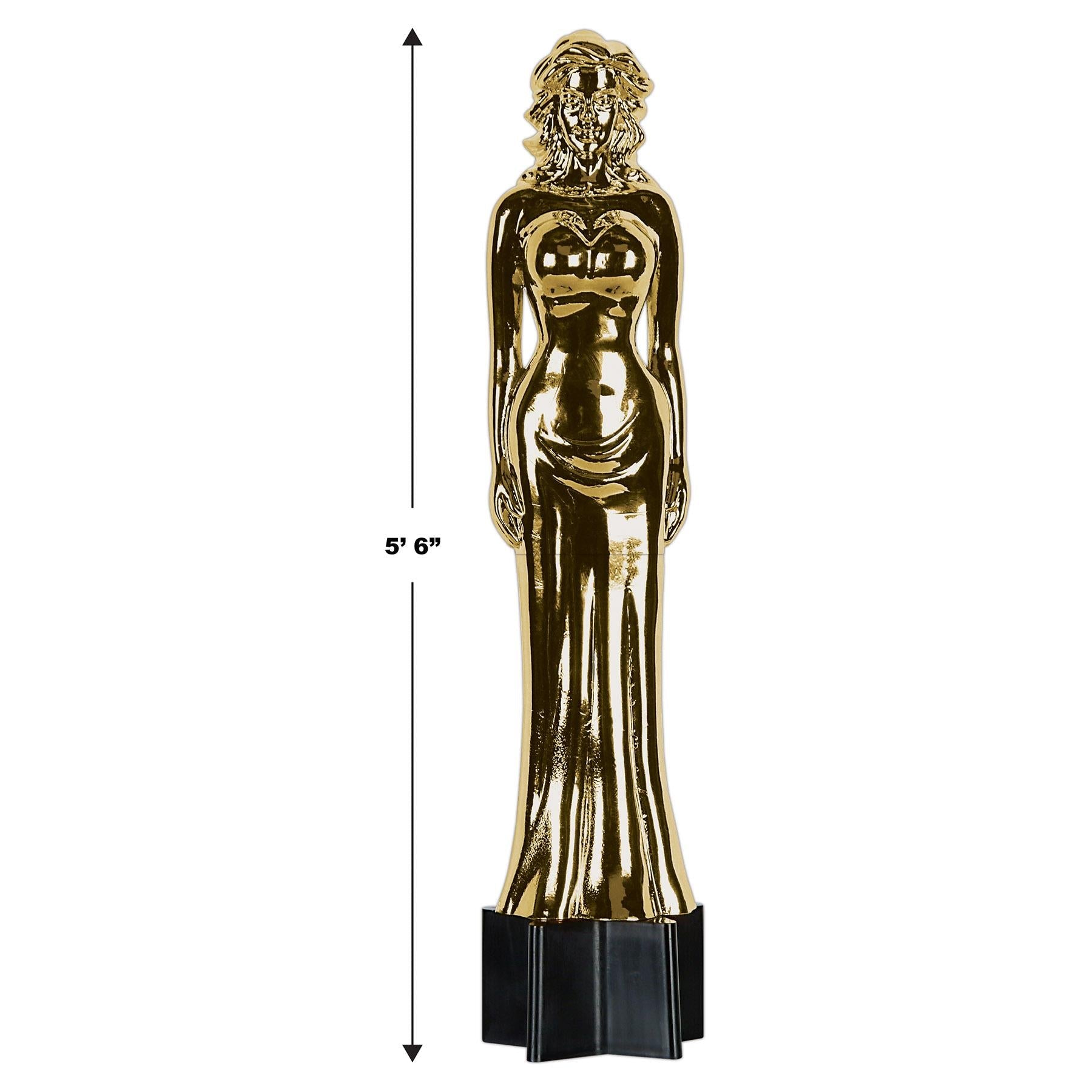 12 Pack Beistle Jtd Awards Night Female Party Statuette Cutouts - Perfect for Award Ceremonies, Themed Parties & Photo Booths