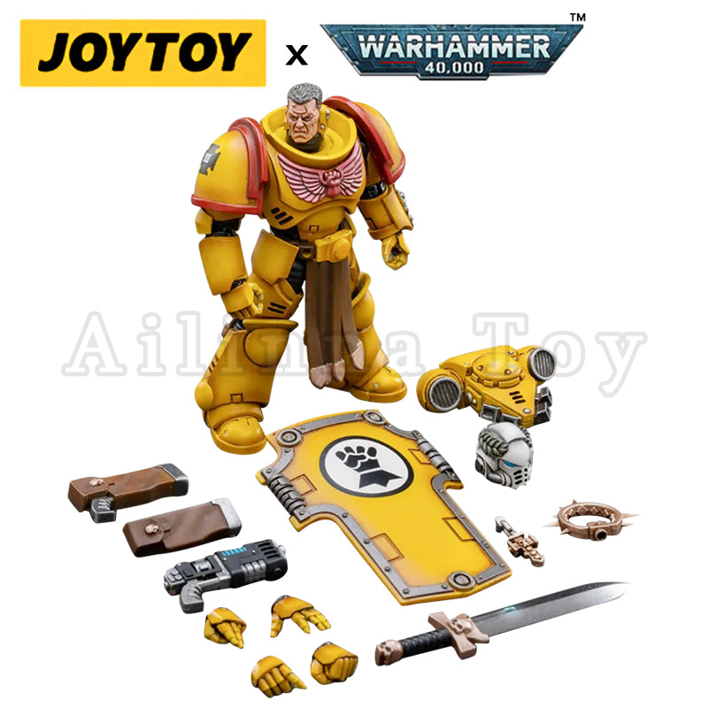 JOYTOY 1/18 Scale Warhammer 40K Imperial Fists Veteran Brother Thracius Action Figure - Collectible Model for Display, Gaming & Warhammer 40K Fans