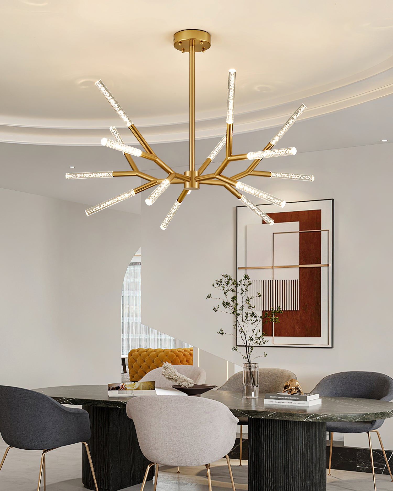 Aliano Tree Branches Chandelier - Rustic Wooden Ceiling Light Fixture for Farmhouse, Cabin & Boho Home Decor | Perfect for Dining Room, Bedroom or Living Room Lighting