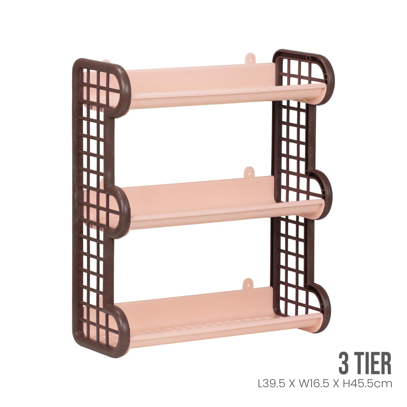 3 Tier Slim Metal Shelf Rack - Space Saving Storage Organizer for Kitchen, Bathroom, Office | Sturdy & Compact Design for Small Spaces