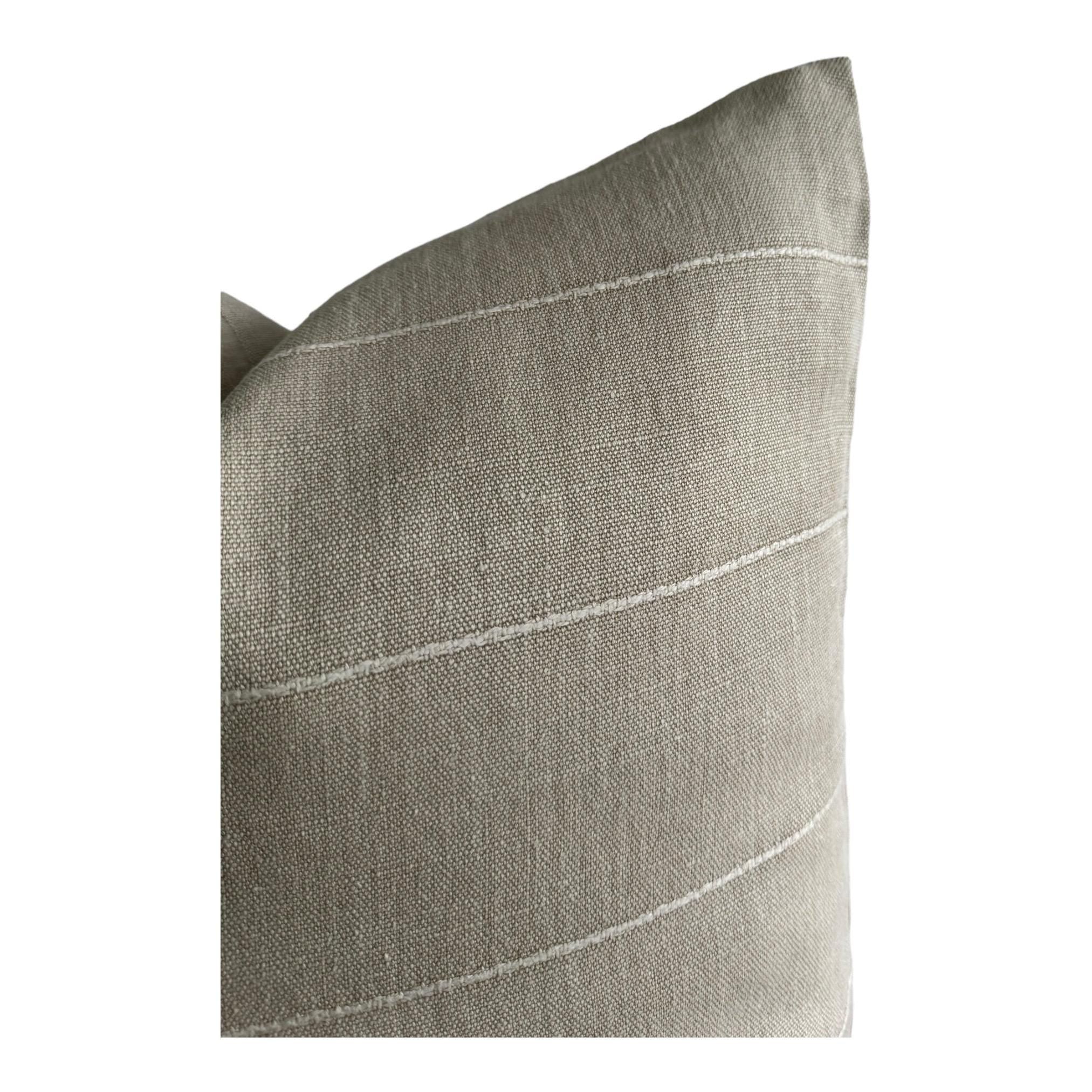 Premium Designer Faso Pillow Cover - Soft Tan Linen Fabric - Perfect for Sofa, Bed & Home Decor