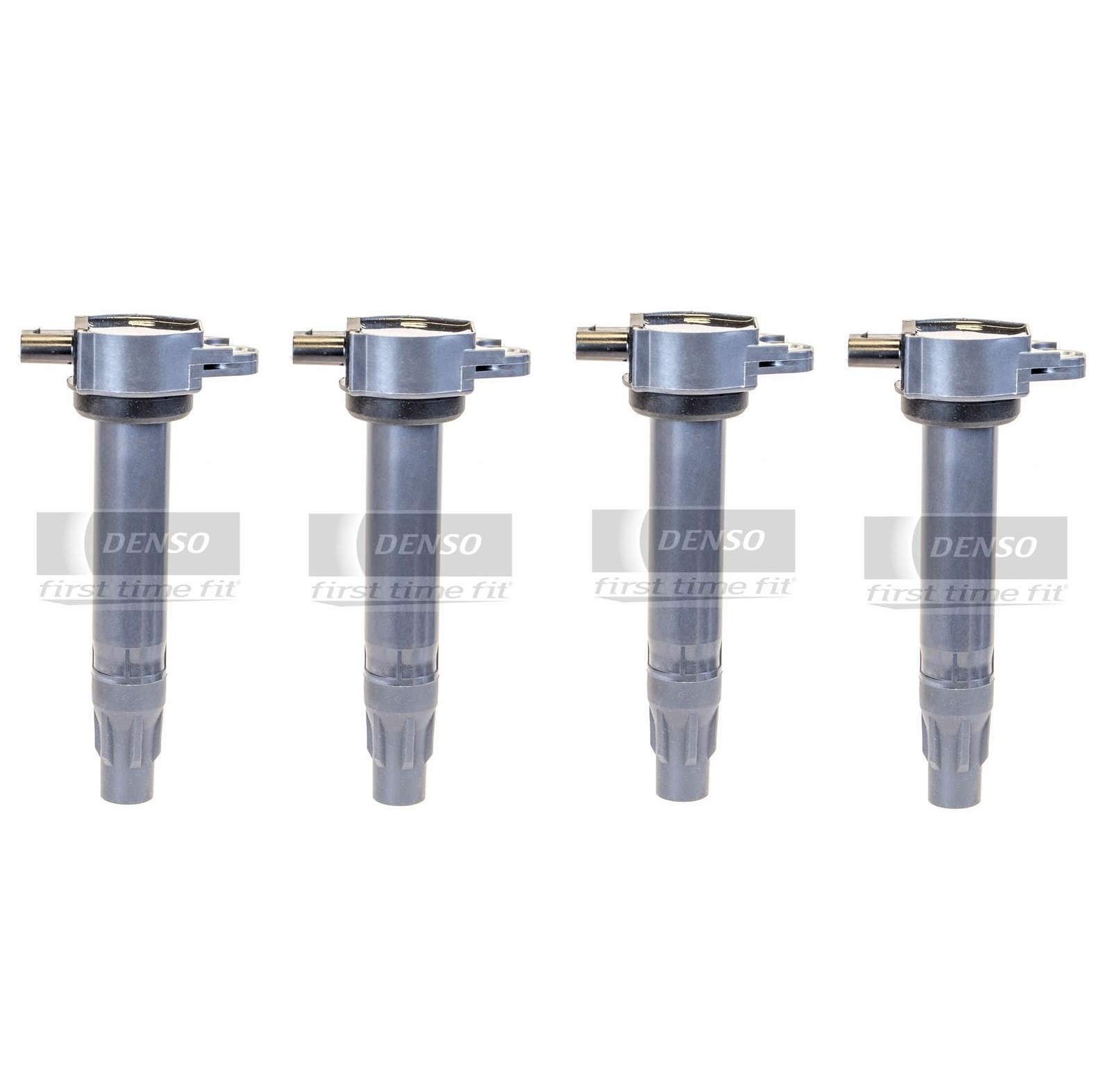 4-Pack Denso Direct Ignition Coils for Chrysler Sebring Dodge Caliber Jeep - High Performance Replacement Parts - Perfect for Engine Misfire Repair & Vehicle Maintenance