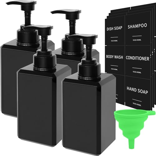 15oz 4 Pack Black