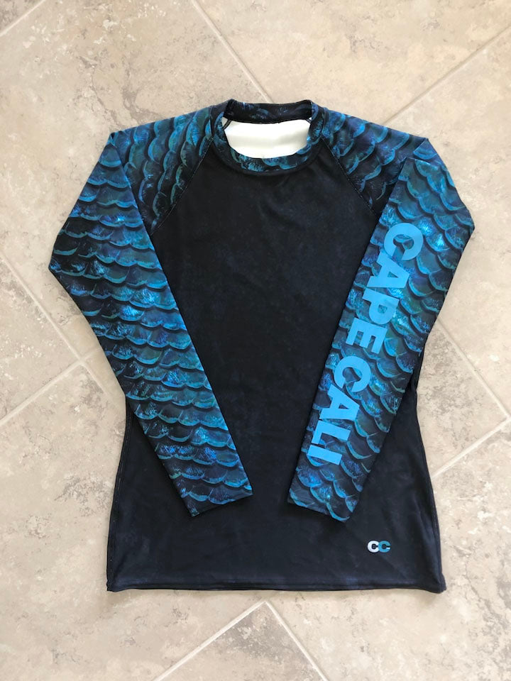 Men's Abyss Rash Guard - UPF 50+ Sun Protection, Quick Dry Swim Shirt for Surfing, Swimming & Beach Activities