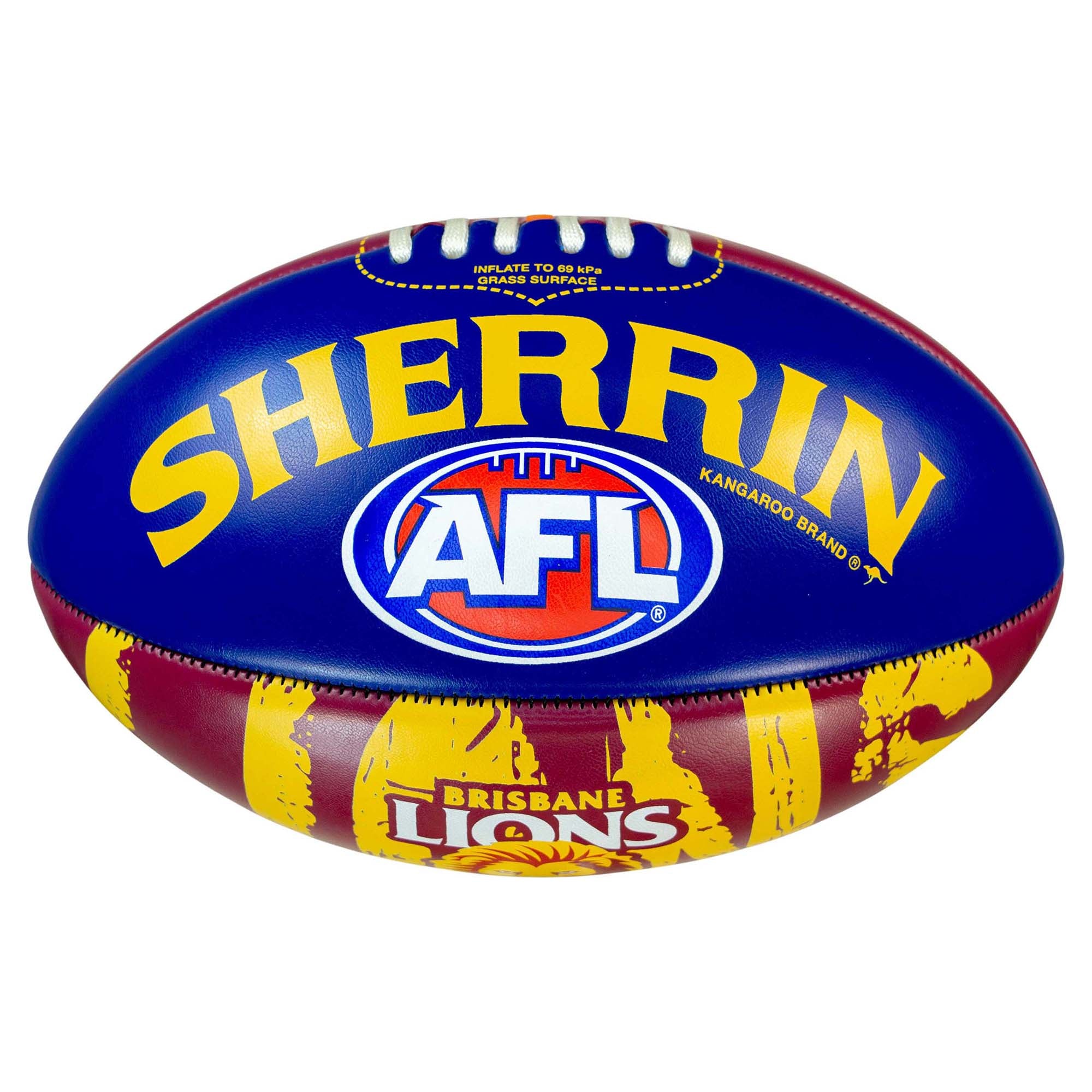 Official AFL Brisbane Lions Team Icon Football - Premium Quality Game Ball for Training, Matches & Fan Collectibles - Perfect for Sports Enthusiasts & Gift Giving