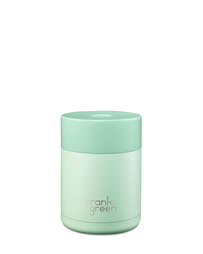 Frank Green 16oz Ceramic Insulated Food Container - Leakproof Lunch Box for Work, School & Travel | Mint Gelato Color | Keeps Food Hot/Cold for Hours | BPA-Free Reusable Meal Prep Container