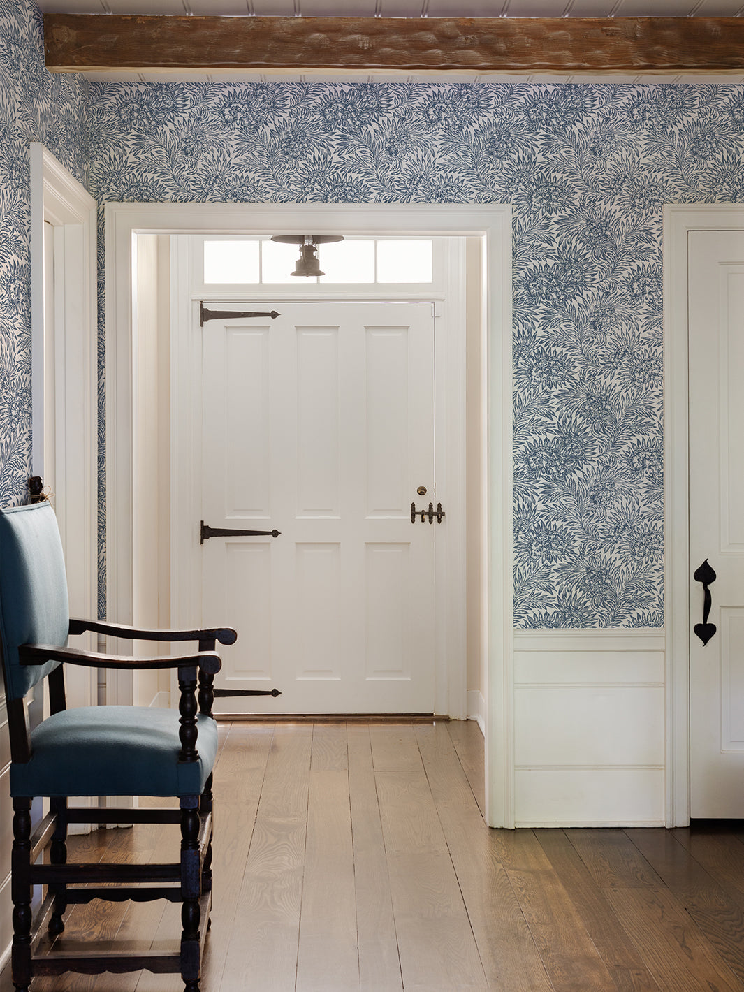 Nathan Turner 'Herald' Dark Blue Wallpaper - Premium Peel & Stick Removable Wallpaper for Living Room, Bedroom & Office Decor