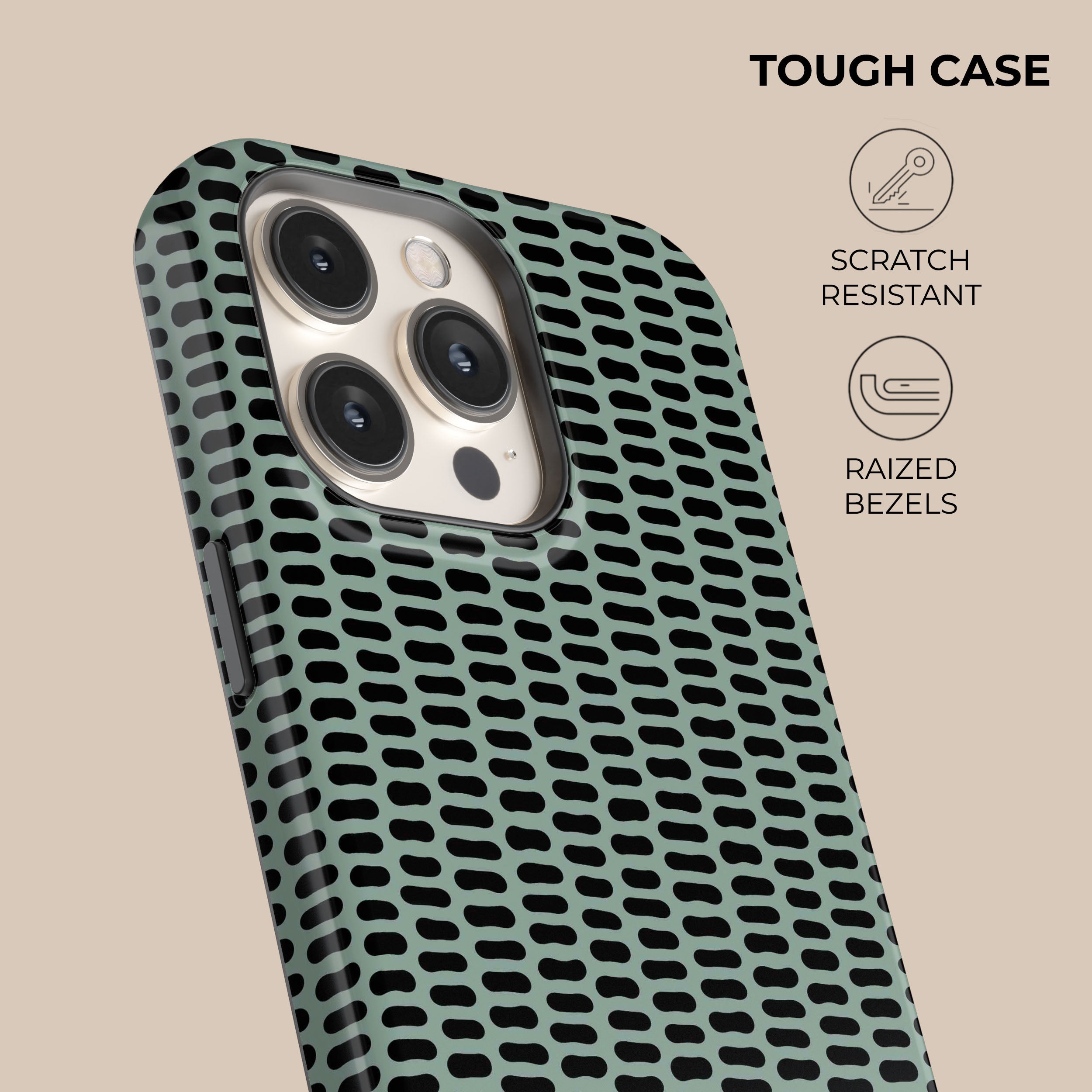 Stylish Green Mint Dots Phone Case - Trendy Protective Cover for iPhone & Android - Perfect for Everyday Use, Travel & Fashion Accessories