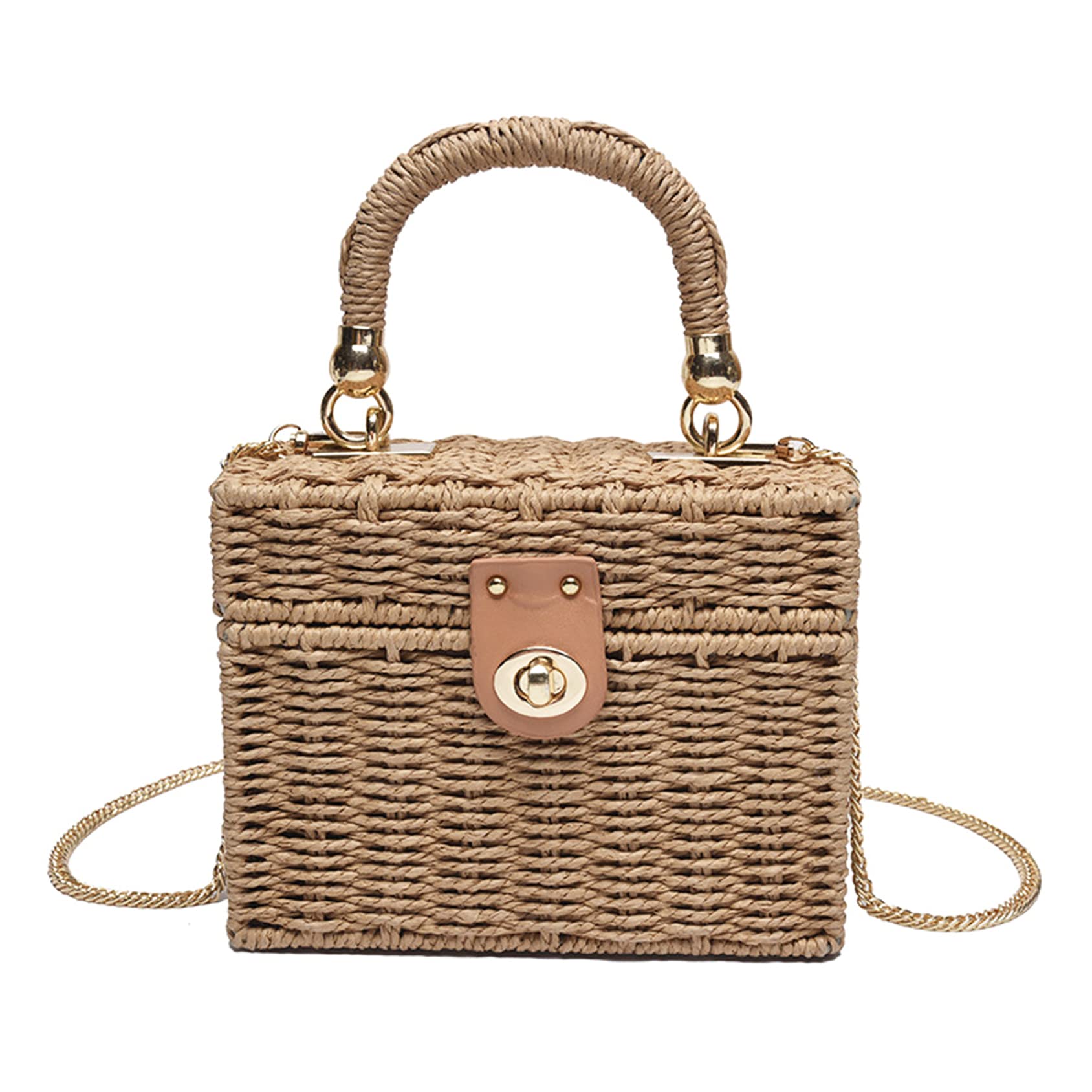 Stylish Women's Straw Woven Crossbody Bag - Rattan Beach Purse for Summer Vacation, Travel, and Outdoor Activities | Eco-Friendly Wicker Handbag for Casual Outings, Shopping, and Picnics
