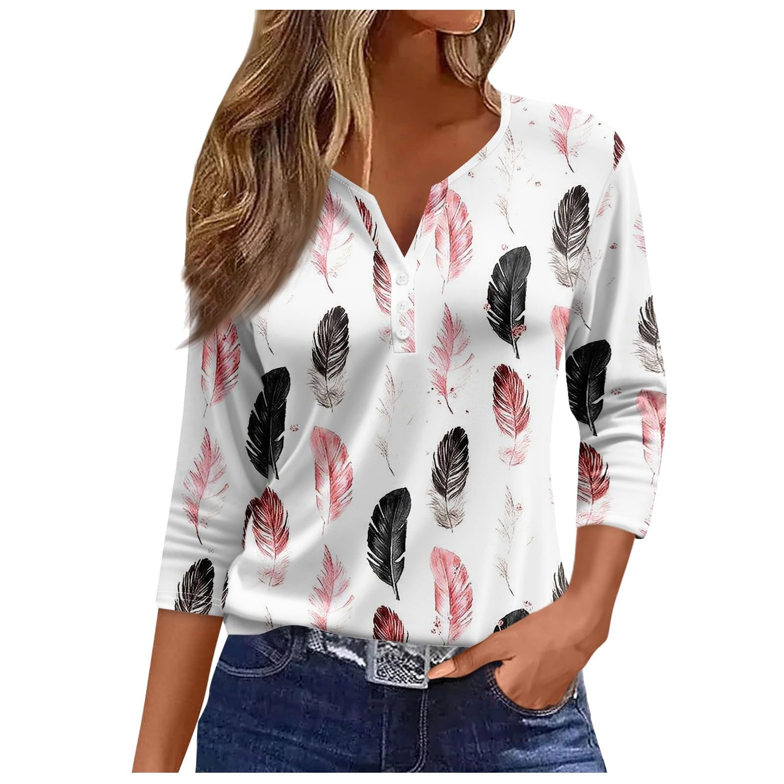 Women's Button Down Shirts - Classy V-Neck Work Blouses for Office & Casual Wear