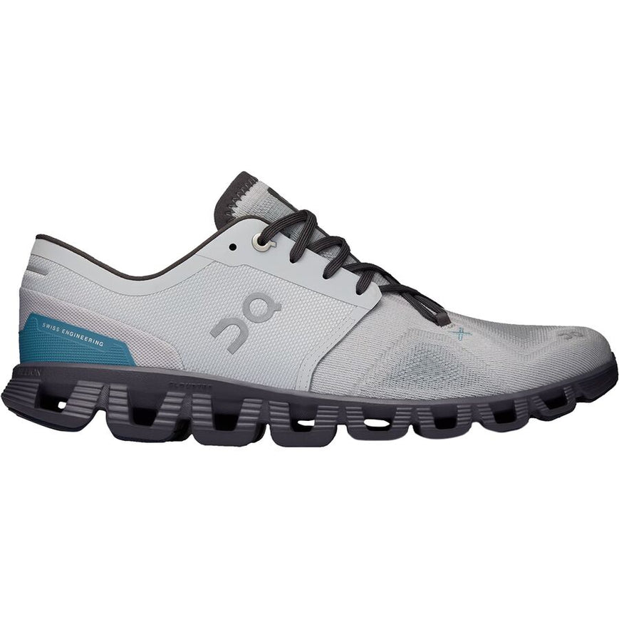 Men's On Cloud X 3 Running Shoes - Glacier/Iron Color - Size 10 D Medium - Lightweight & Breathable for Road Running, Gym Workouts & Daily Wear