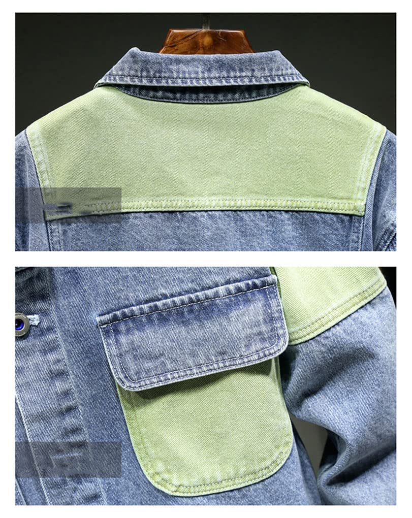 Men's Classic Denim Jacket for Spring & Fall - Casual Streetwear Coat for Everyday Wear | Perfect for Outdoor Activities, Travel & Urban Fashion