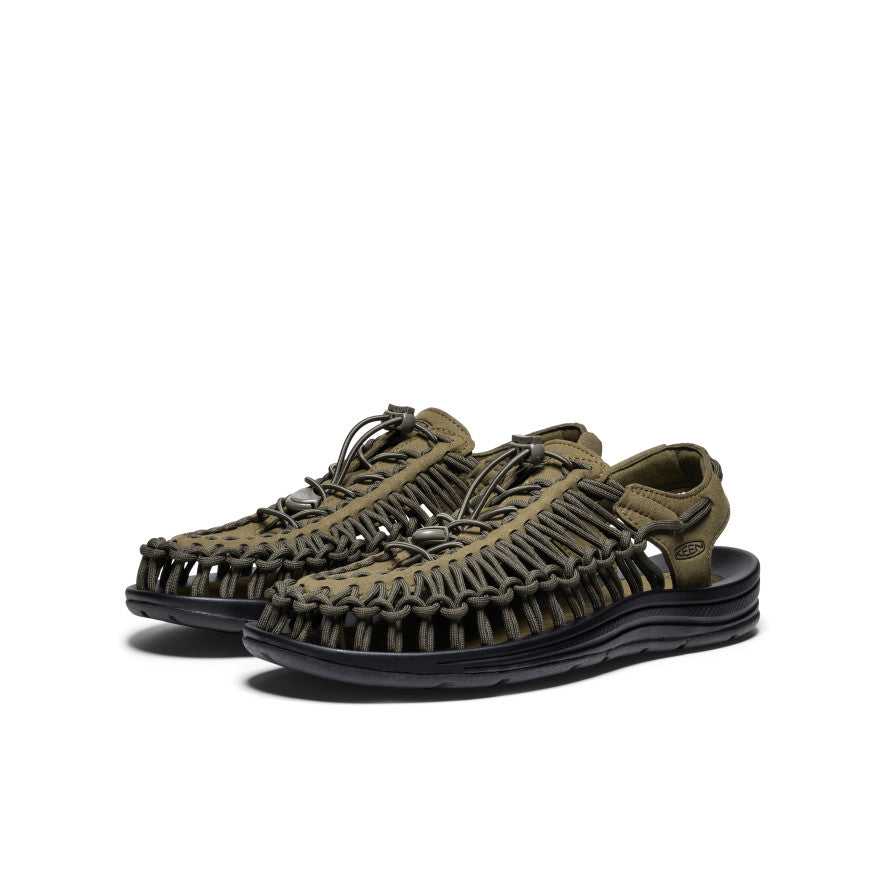 UNEEK Men's Sneakers - Dark Olive/Black | Lightweight & Comfortable for Walking, Running & Casual Wear