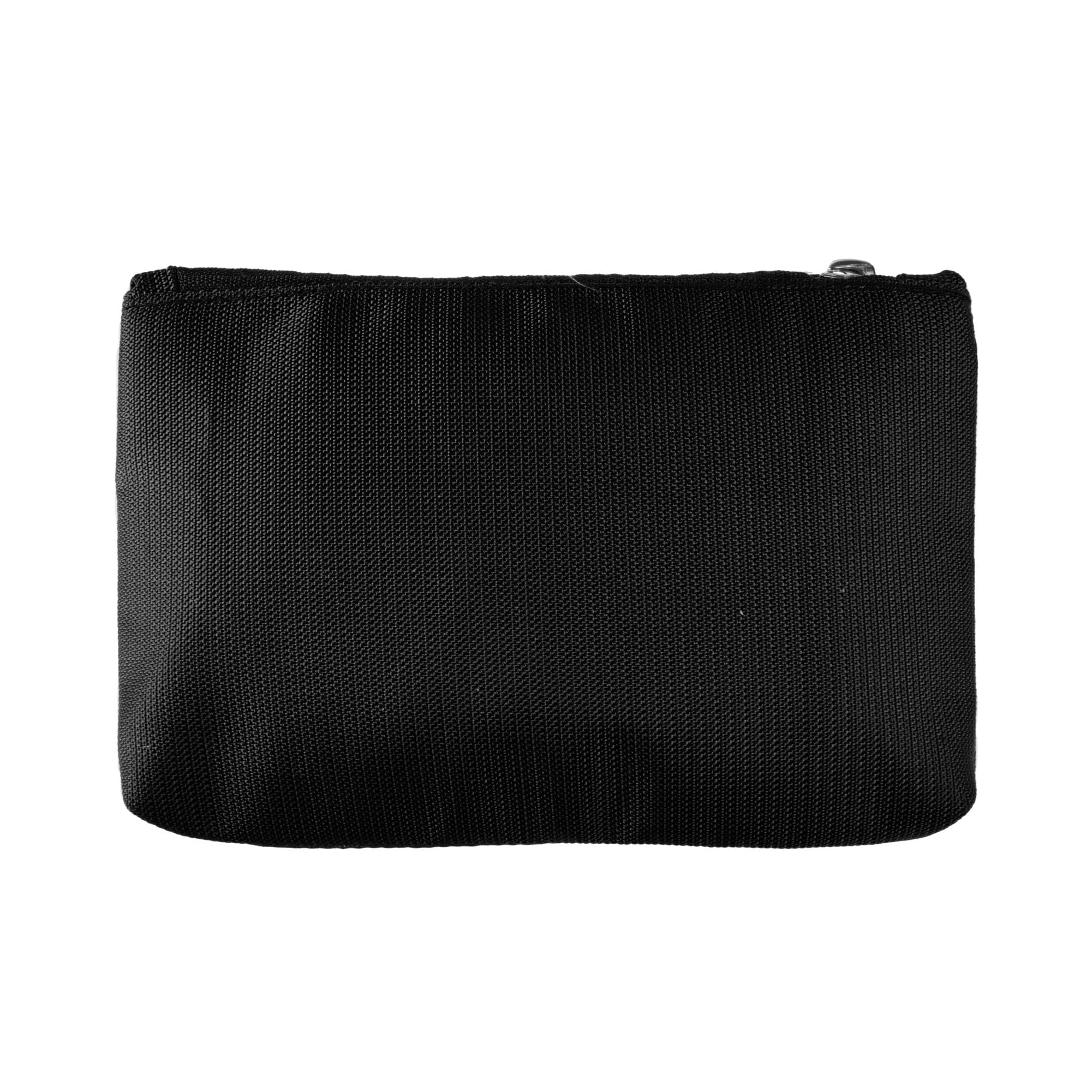 Kuber Industries 4-Pack Square Pencil Pouch with Zipper - School Supplies Organizer for Kids, Teens & Students - Perfect for Pencils, Pens, Markers & Geometry Tools (Black & Red) - Ideal for Classroom, Homework & Office Use