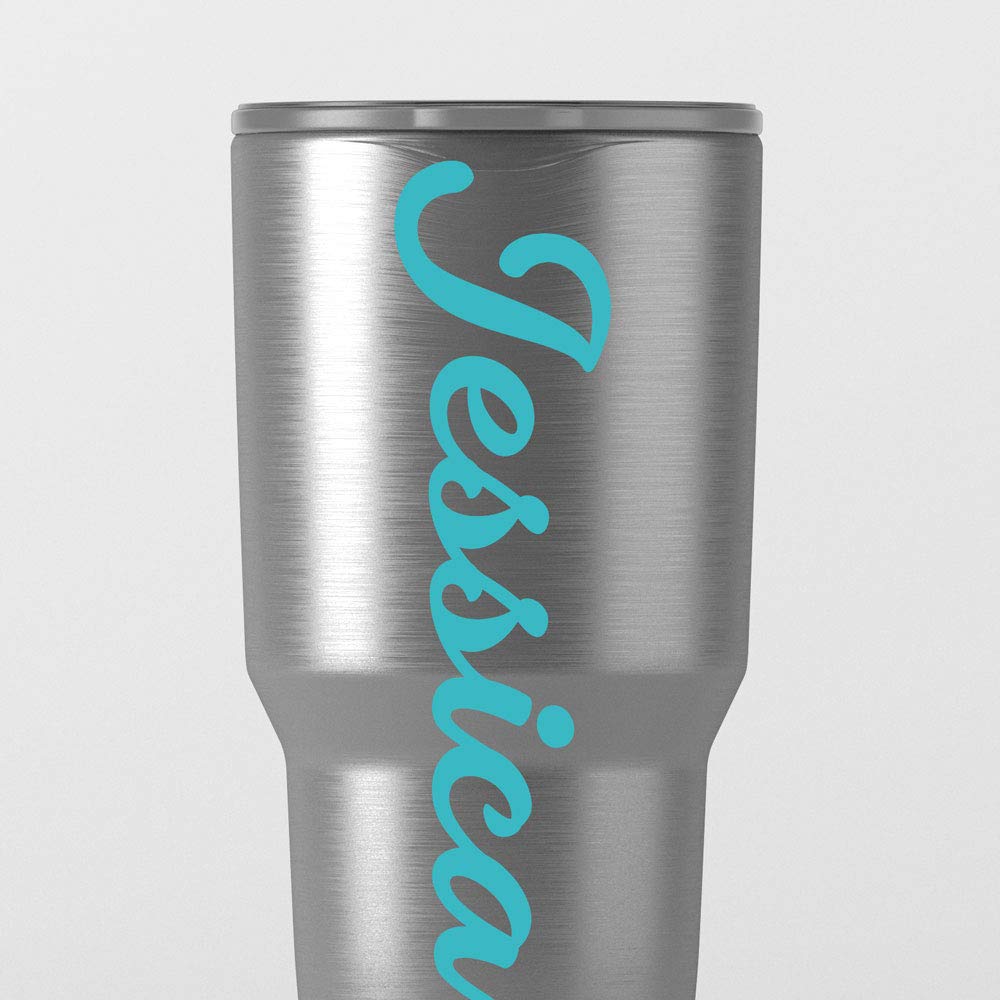 Custom Name Decal Sticker - Personalized Font Vinyl Stickers for Tumbler Cups, Laptop, Phone, Car, Helmet & More | Glitter Colors | Perfect for DIY Crafts, Gifts & Personalization Projects