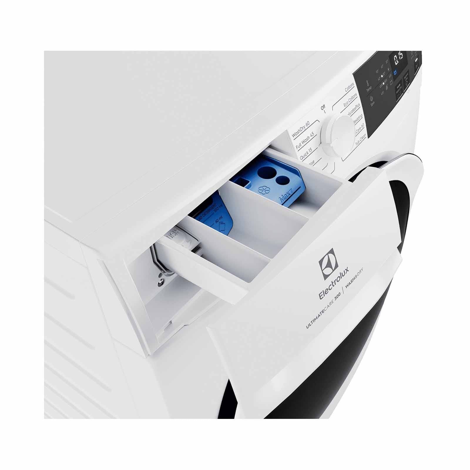 EWW8024P3WC 8/5KG Washer Dryer Combo - Energy Efficient Laundry Machine for Apartments & Small Homes - Perfect for Space Saving & Convenient Washing & Drying