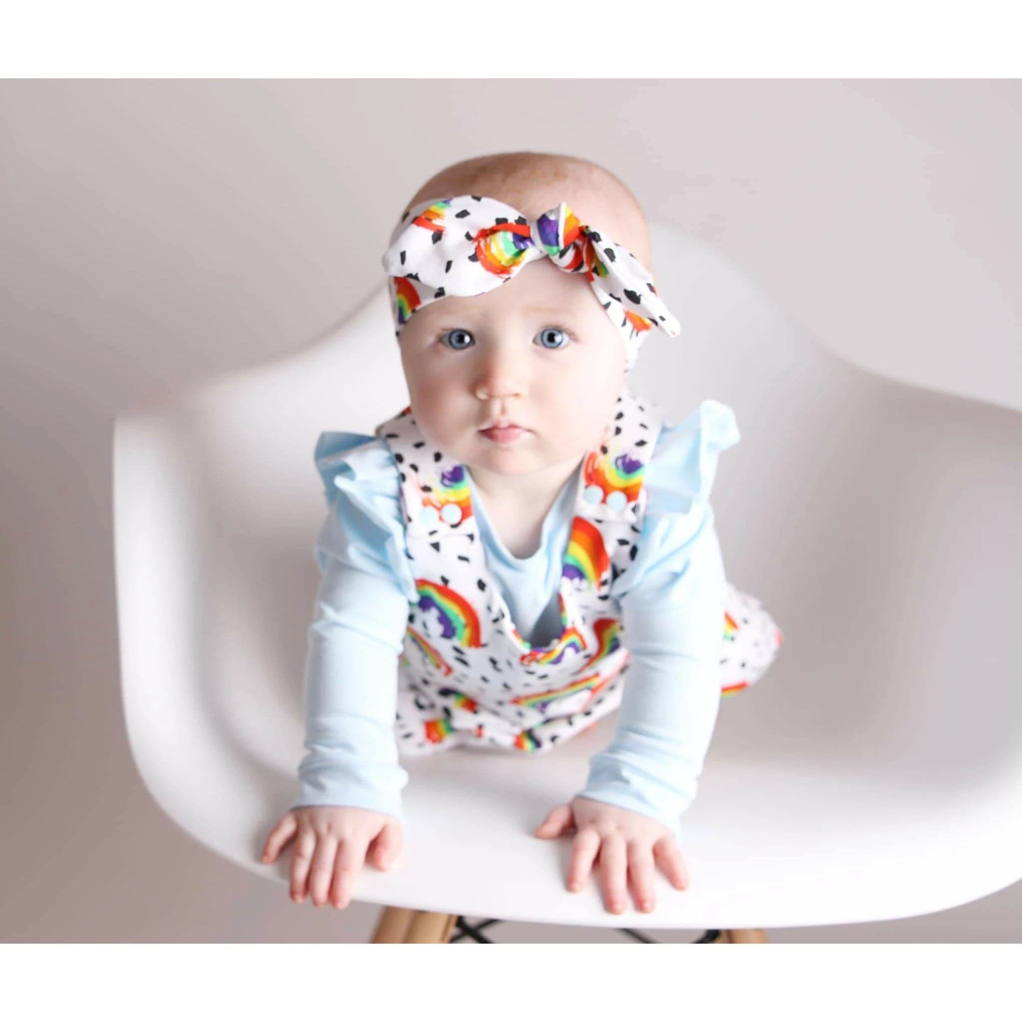 Organic Cotton Child & Toddler Dungarees with Rainbow Design - Soft & Comfortable Overalls for Baby Boys & Girls - Perfect for Playtime, Daycare & Outdoor Adventures