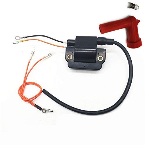 Yamaha Outboard Ignition Coil Replacement for 55HP (1989-1994 2-Stroke 2-Cylinder) & 90HP (1984-1991 2-Stroke 2-Cylinder) Models - Compatible with Part Numbers 697-85570-10-00 & 697-85570-11-00 - Perfect for Marine Engine Repair and Boat Maintenance