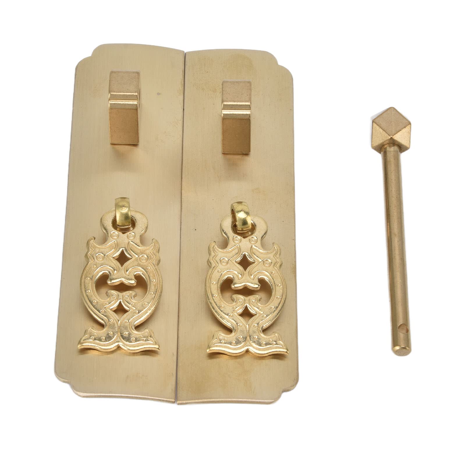 Vintage Brass Cabinet Door Pull Handle - Easy to Install, Durable Retro Style Hardware for Kitchen, Bathroom & Furniture (Set of 10) - Perfect for Home Renovation & DIY Projects