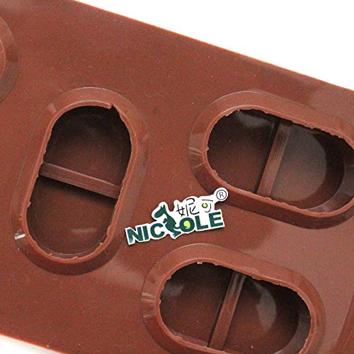 5-Cavity Silicone Soap Molds for Handmade Soap, Chocolate, Candy & Biscuits - Perfect for DIY Crafts, Baking & Gift Making
