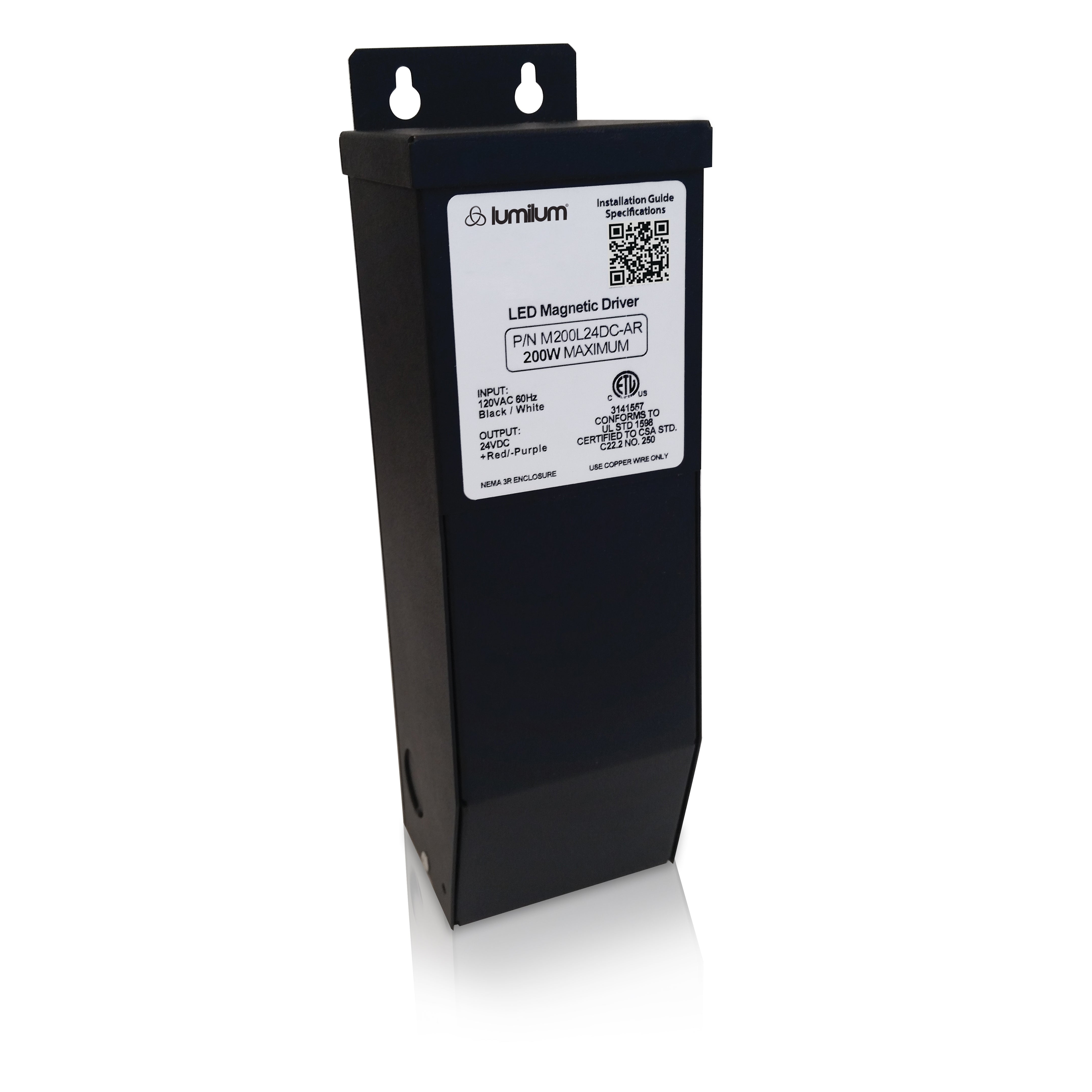 24V LED Power Supply Transformer - 40W/60W/96W/150W/200W/300W Magnetic Low Voltage Driver for LED Strip Lights, Landscape Lighting & Indoor/Outdoor LED Applications