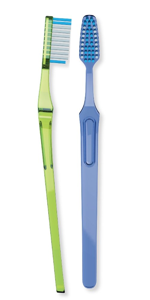 REACH Crystal Clean Firm Toothbrushes, 2-Pack - Value Pack for Home, Travel & Oral Hygiene Care