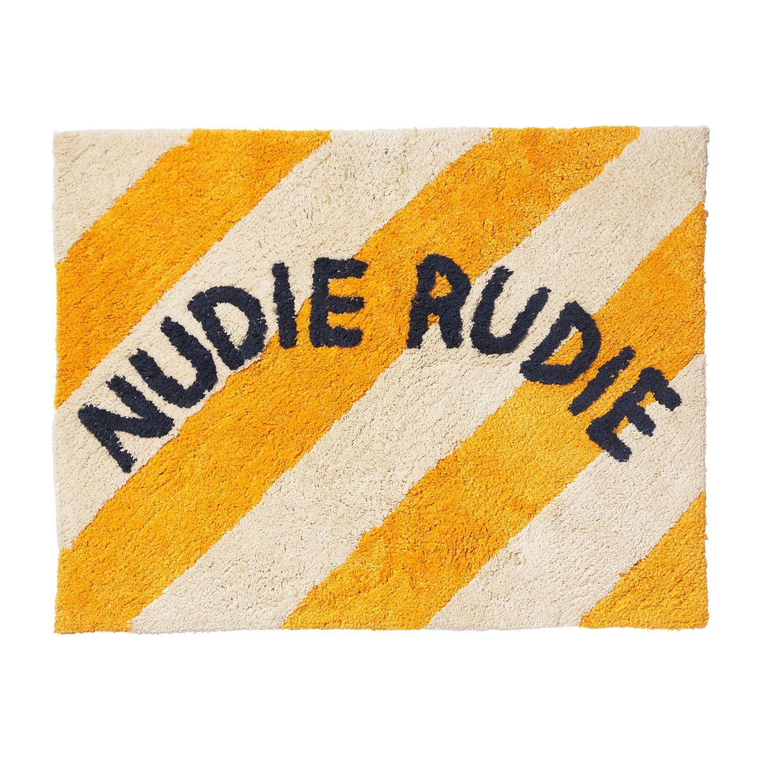 Premium Nudie Bath Mat - Soft Absorbent Non-Slip Bathroom Rug - Marigold Yellow - Perfect for Bathroom, Spa & Shower Floor Decor