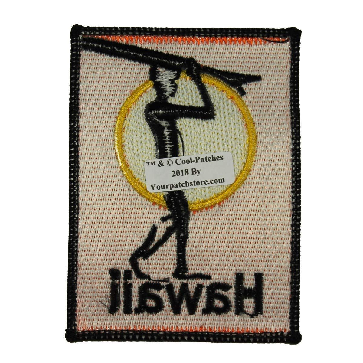 Hawaiian Surfboard Embroidered Iron-On Patch - Beach Bum Rider Surf Style for DIY Clothing, Hats & Bags - Perfect for Surfers, Beach Lovers & Summer Fashion