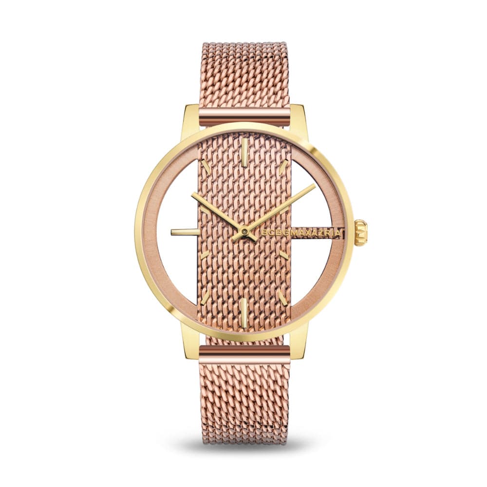 BCBGMAXAZRIA BAWLG2132902 Rose Gold Stainless Steel Women's Watch - Elegant Dress Watch for Women, Perfect for Office, Party & Special Occasions