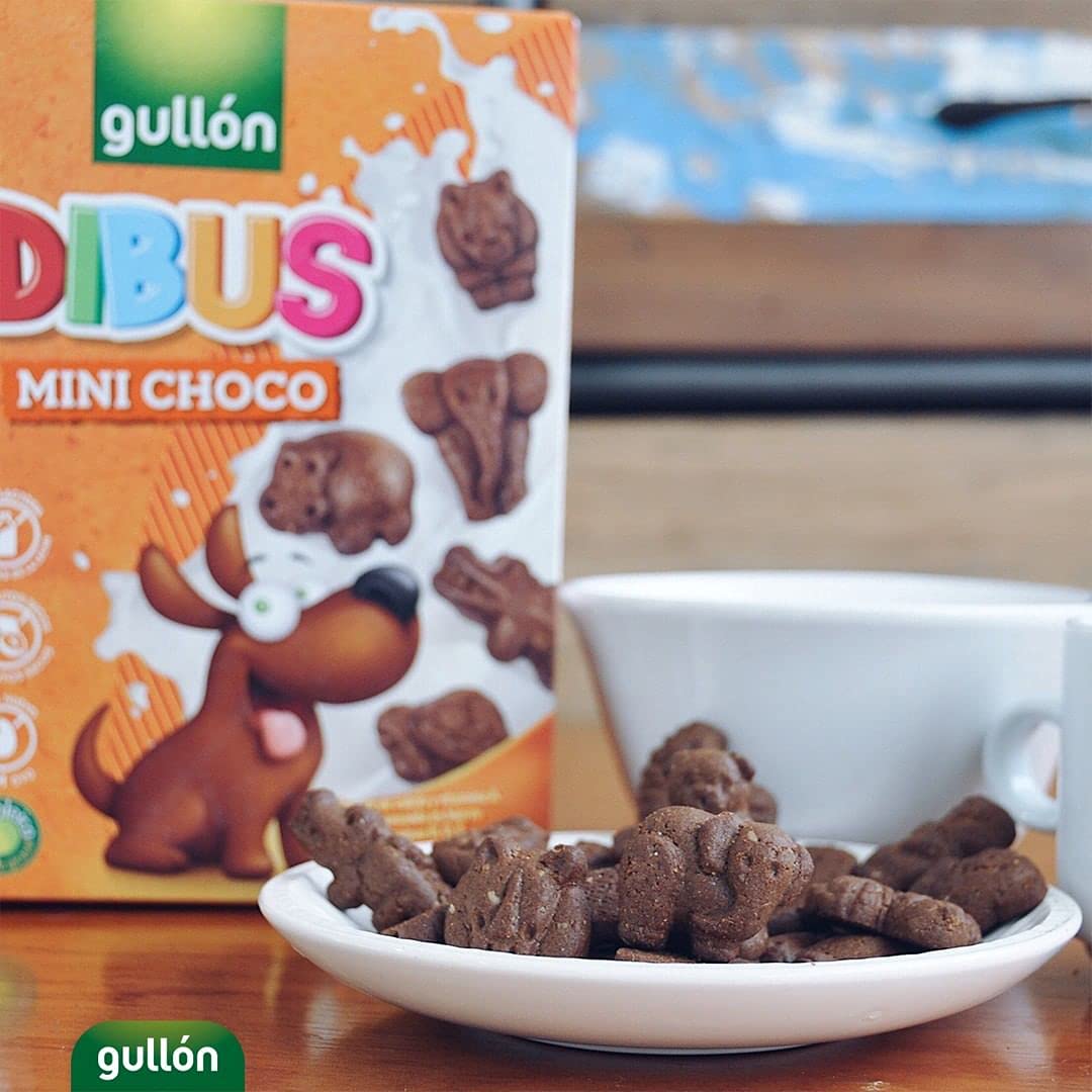 Gullón Dibus Mini Lactose-Free Cookies 250g - Perfect for Kids Snacks, School Lunches & Allergy-Friendly Treats