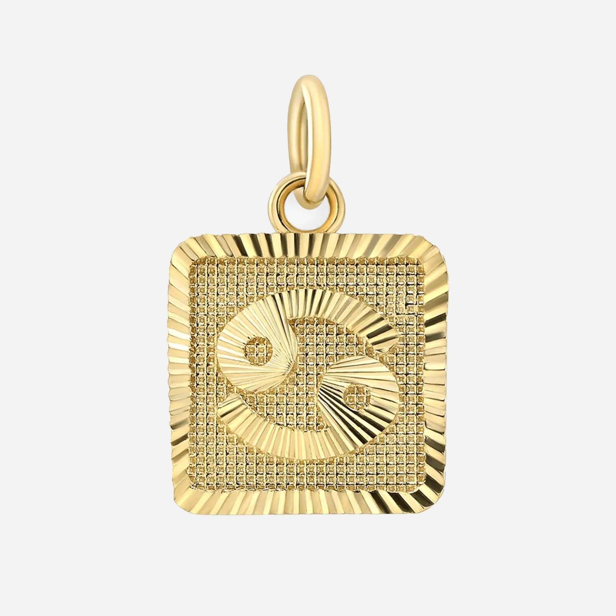 Zodiac Square Pendant Necklace - 12 Astrology Signs Horoscope Jewelry for Women - Perfect for Birthday Gifts, Daily Wear & Spiritual Protection